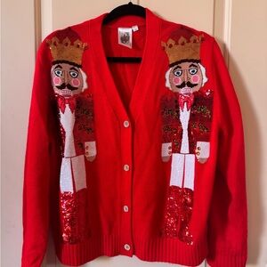 Queen of sparkles nutcracker sweater